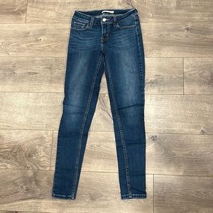 Levi’s 535 super skinny dark jeans